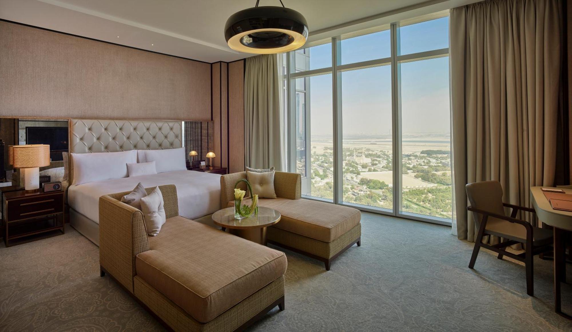 迪拜国际金融中心华尔道夫酒店 外观 照片 A bedroom at the hotel